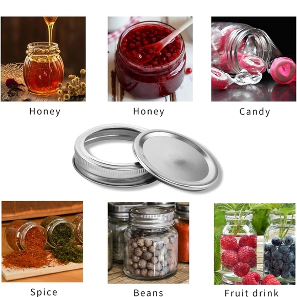 100 count bulk mason jar lids 86mm (44) - Picture 5 of 9